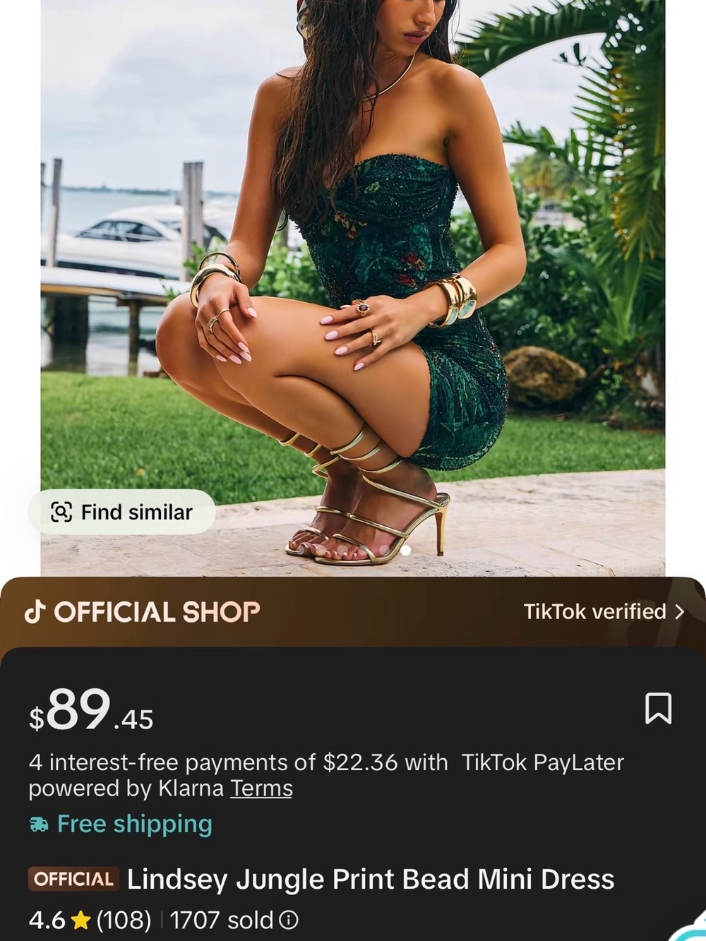 Windsor Lindsey Jungle Print Dress